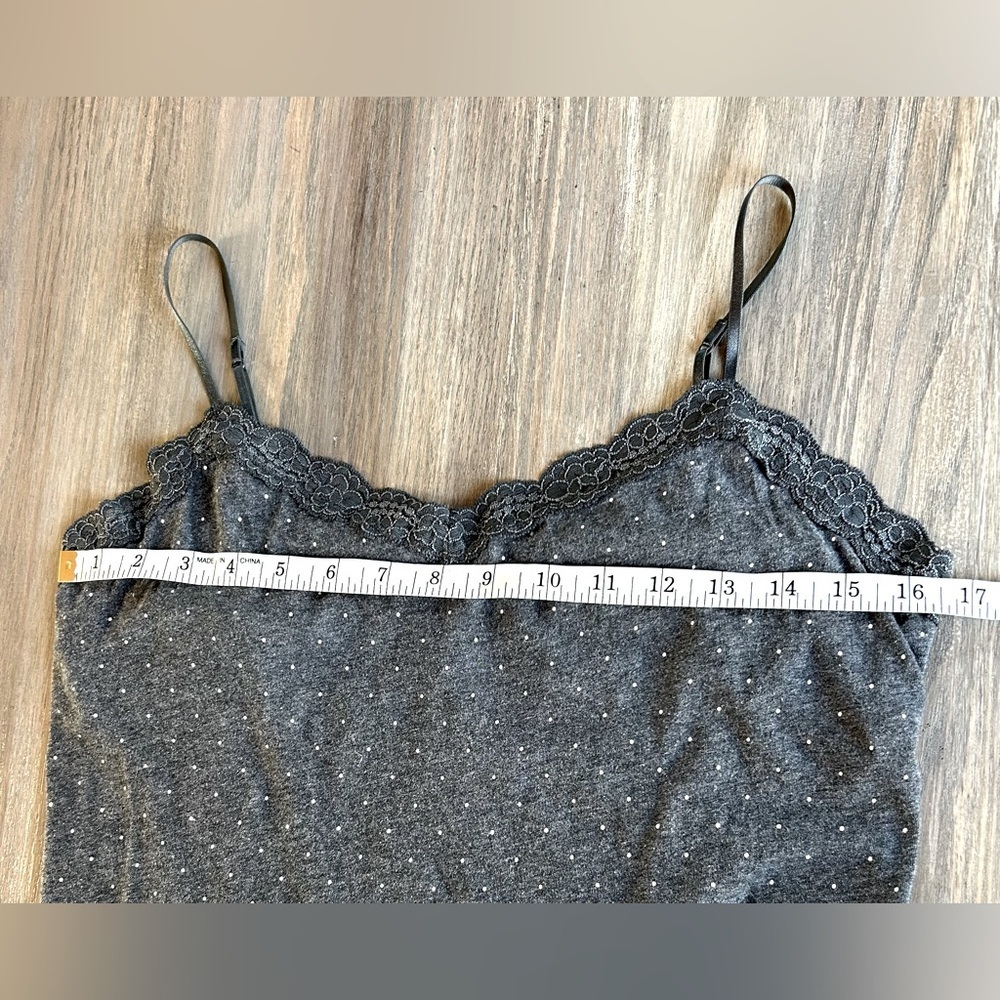 Vintage Y2K Aeropostale Lace Trim Cami Tank Size XL Elena Gilbert Alternative - Picture 11 of 12